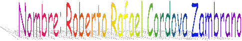 Nombre: Roberto Rafael Cordova Zambrano
